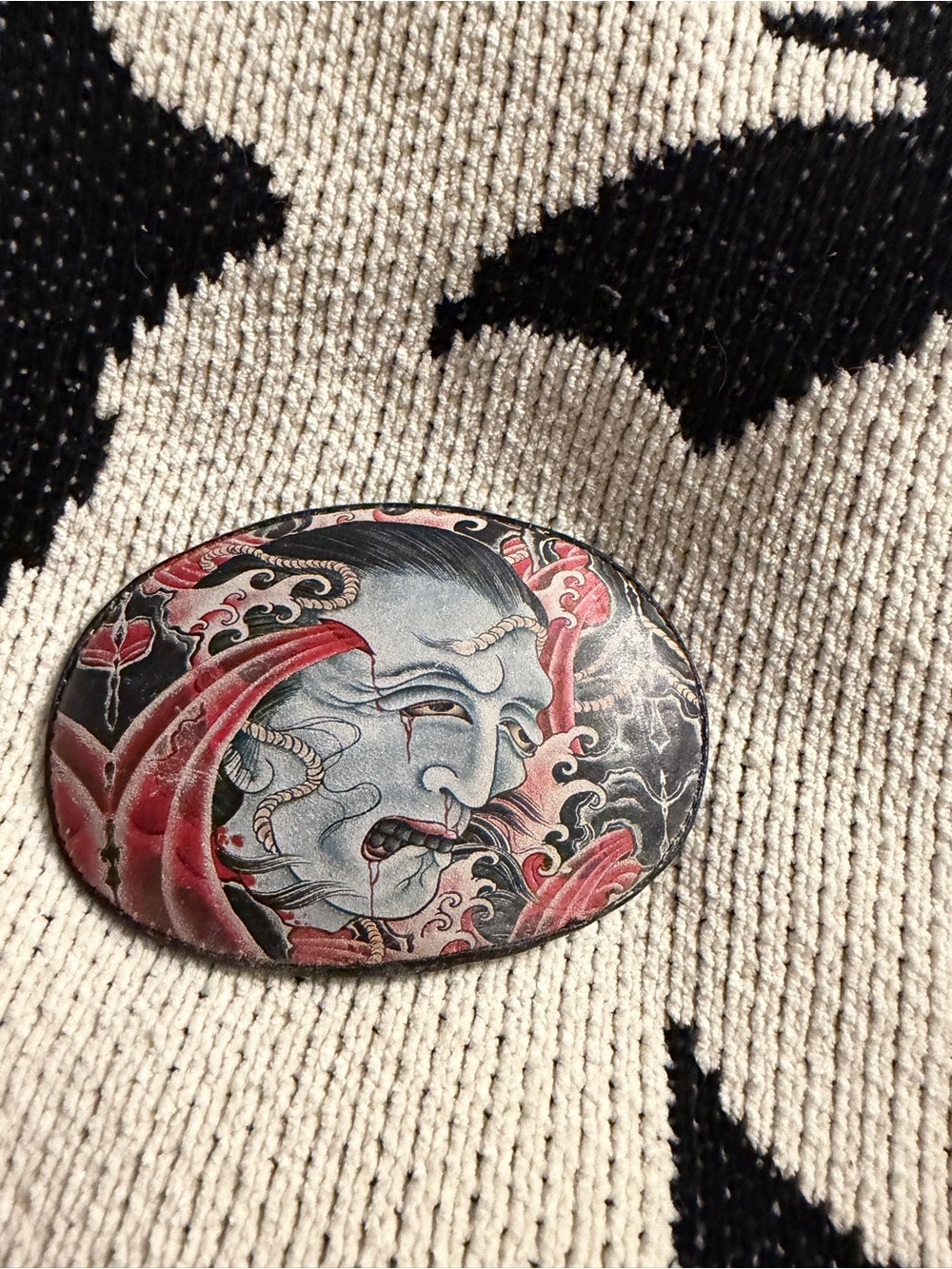 Aaron Bell art belt buckle